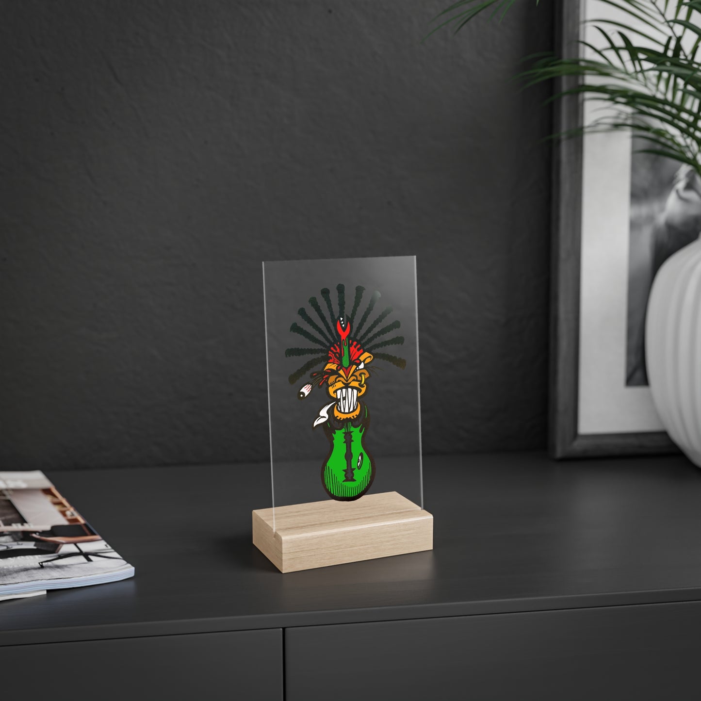 NT Warrior Sign with Wooden Stand (NT Collectibles)
