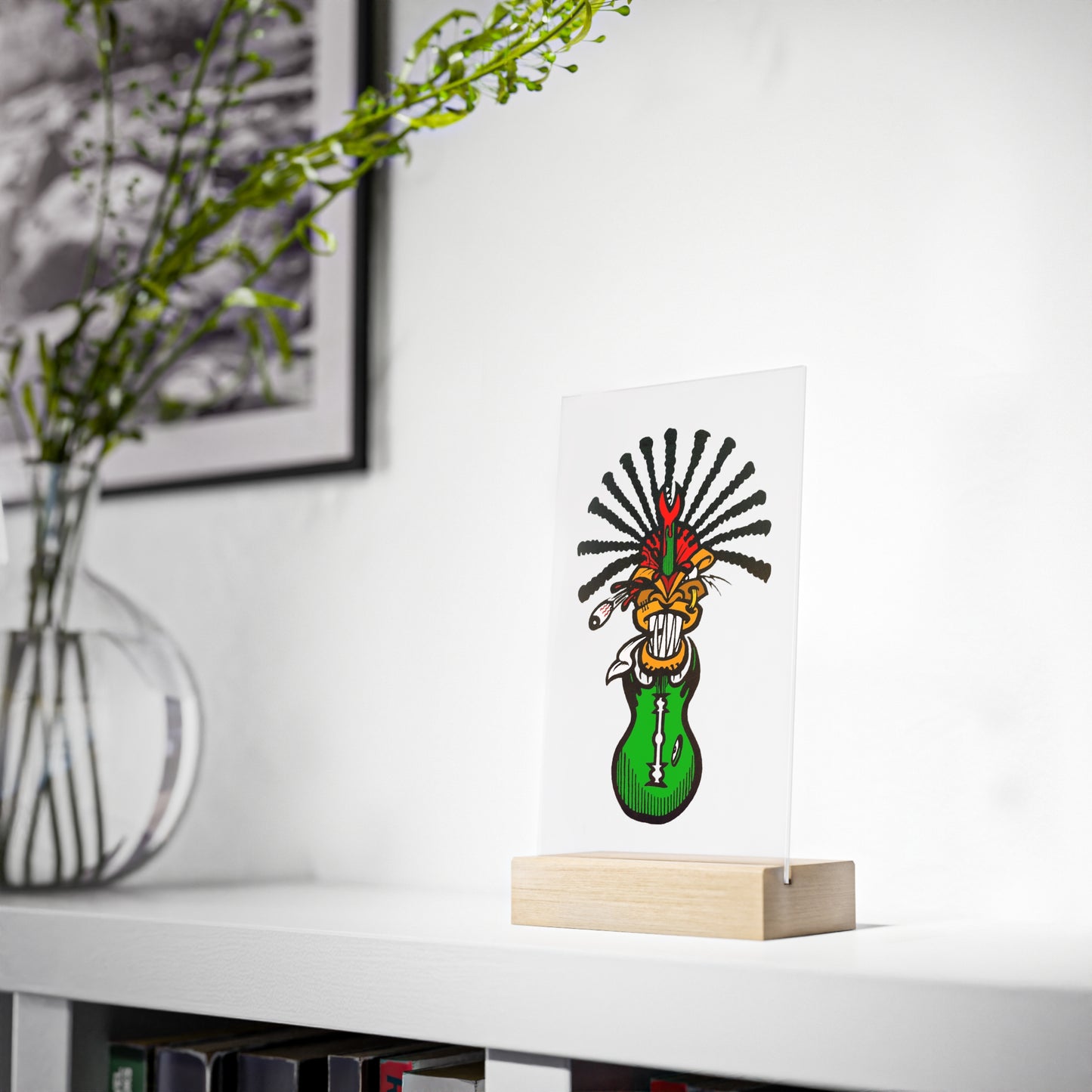 NT Warrior Sign with Wooden Stand (NT Collectibles)