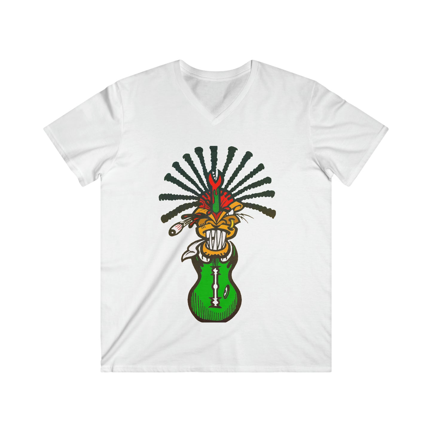 NT Men's Fitted V-Neck Short Sleeve Warrior Tee