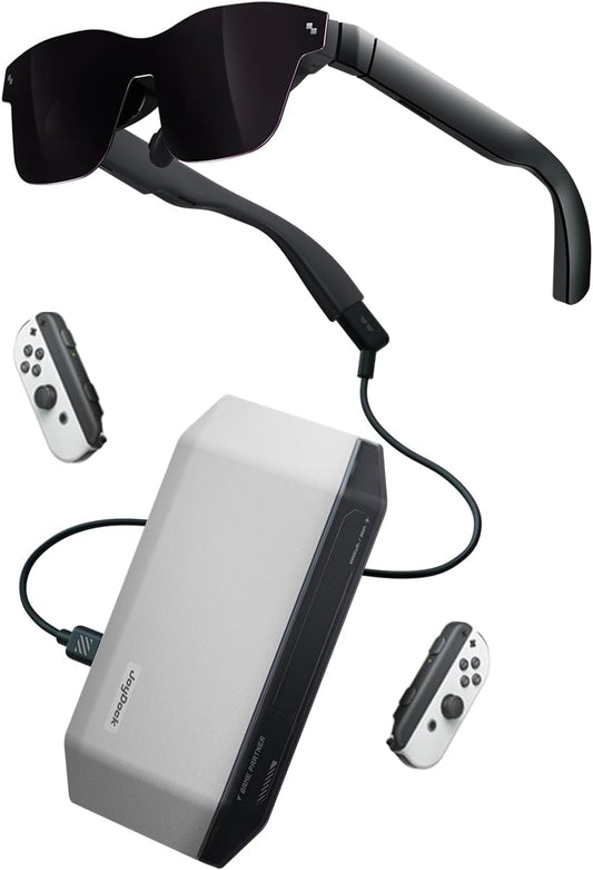 Air 2 and JoyDock Bundle, Up to 330" Wearable Display with All-day Comfort, 72g 1080P, Ideal for Gaming, Streaming and Working, Smart Glasses, Best TV/Projector/Monitor Alternative