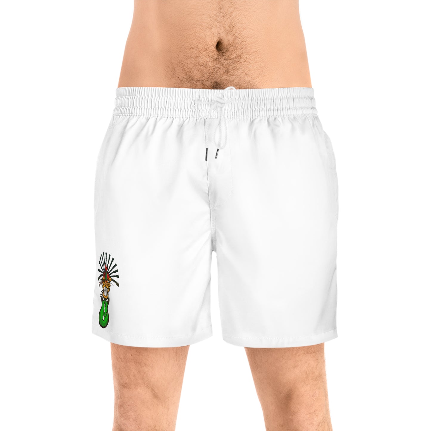 NT Men's Mid-Length Warrior Swim Shorts (AOP)